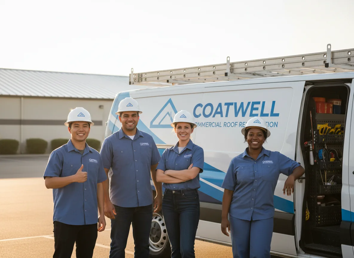 Commercial roof coating company in Luck, WI