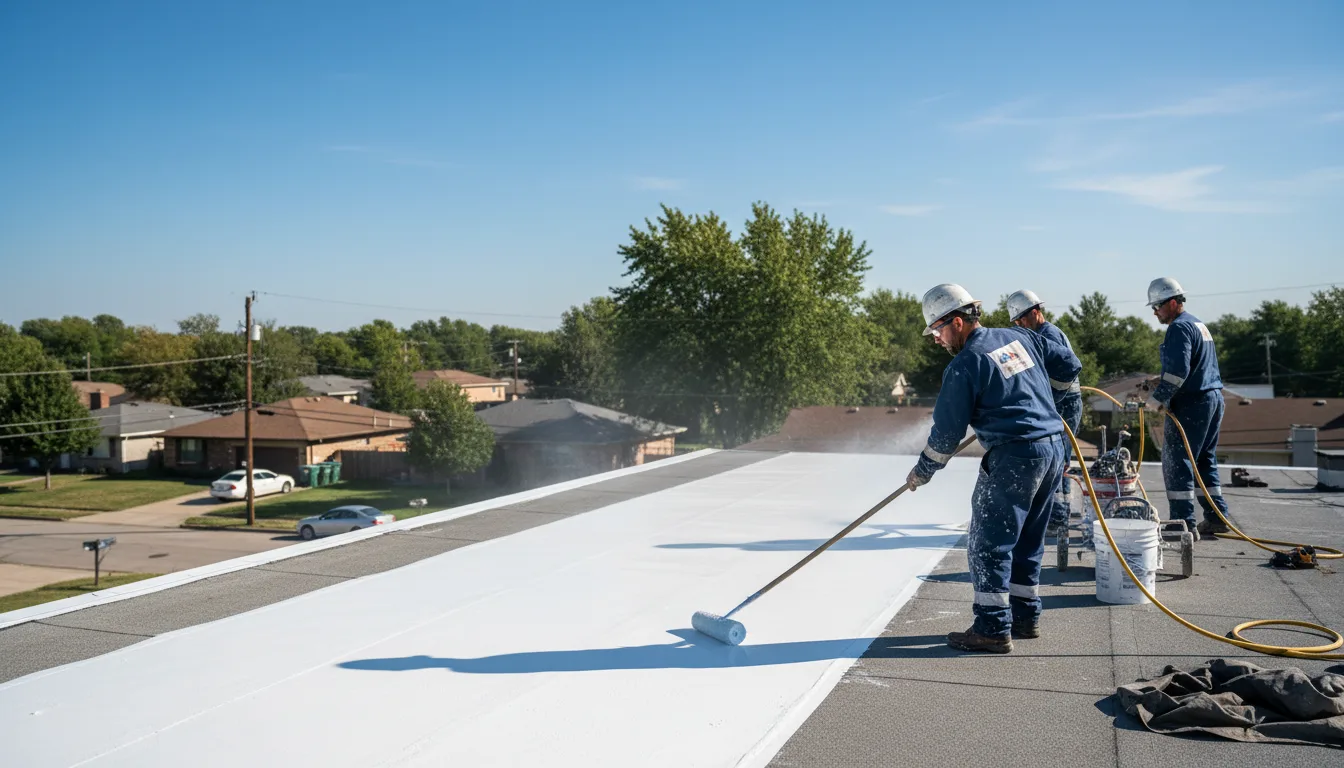 Commercial roof coating in Luck, WI near me